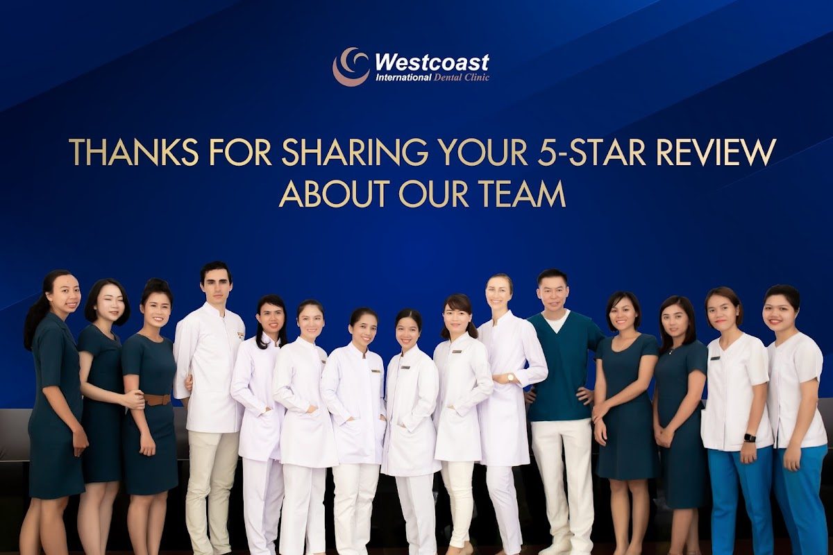 Westcoast International Dental full team - doctors, dentists, and staff